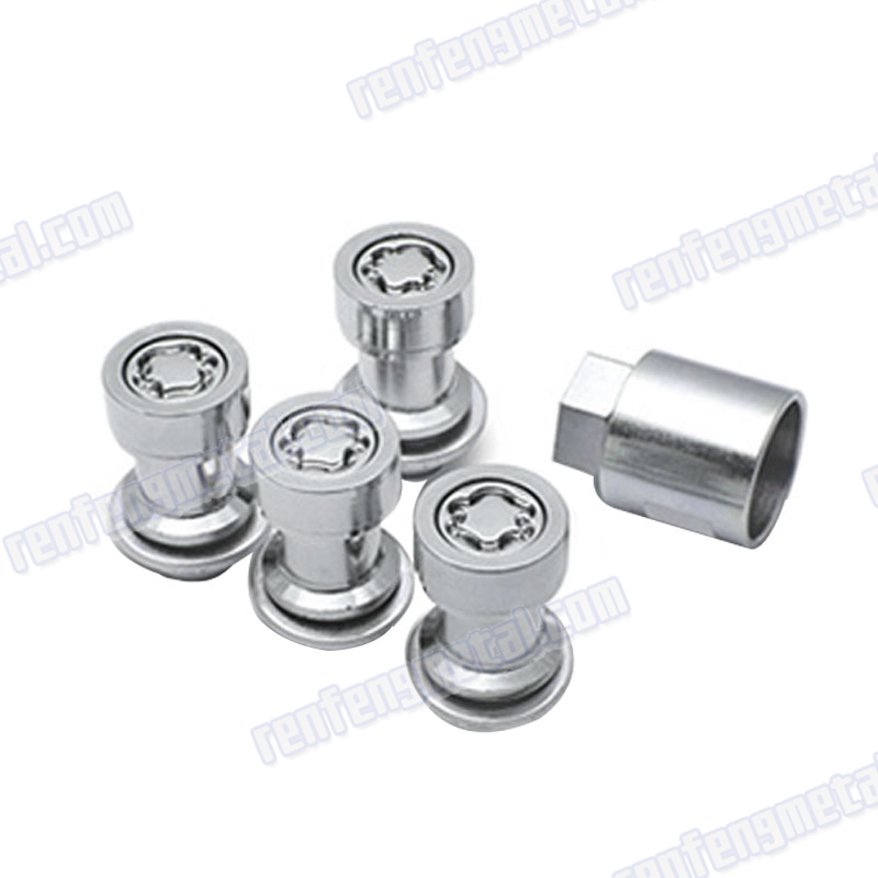 Galvanized alloy steel anti theft lock nut