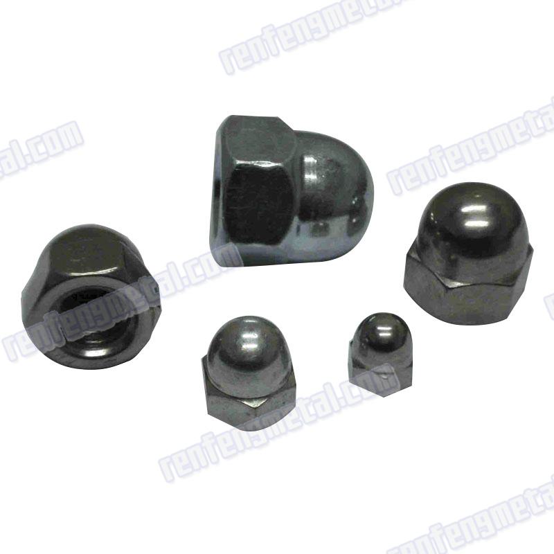 High quality Zinc plated alloy steel hex cup nut