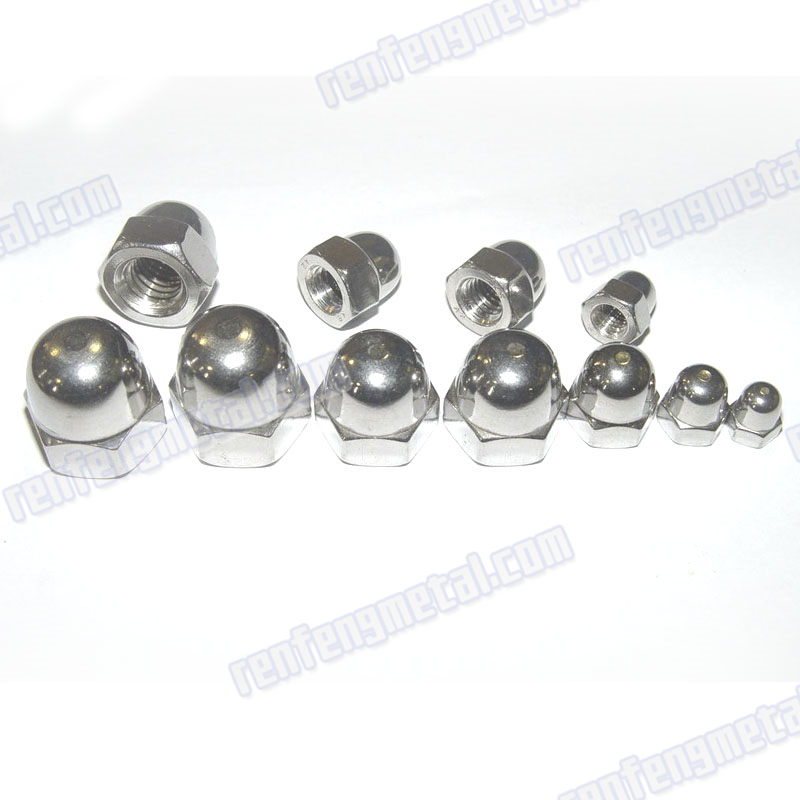 Silver alloy steel zinc plated cup flat nut