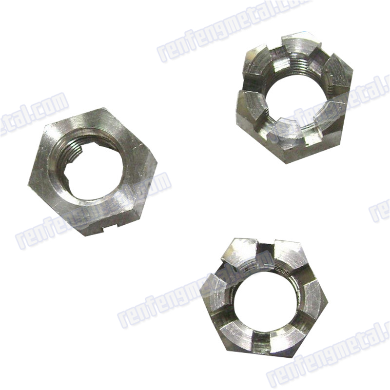 Carbon steel zinc plated Hex slotted nut