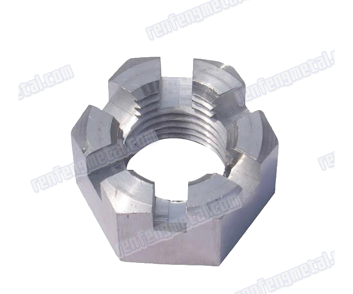 Hot sale alloy steel dacroment hex slotted nut