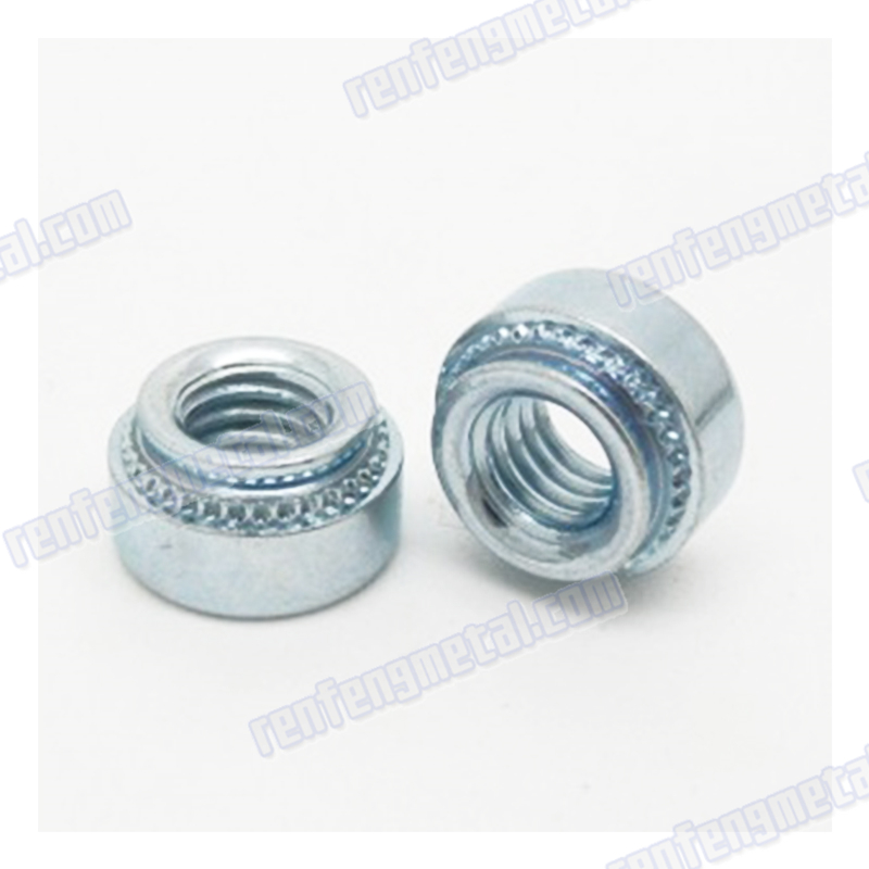 Alloy steel galvanized knurled hex rivet nuts