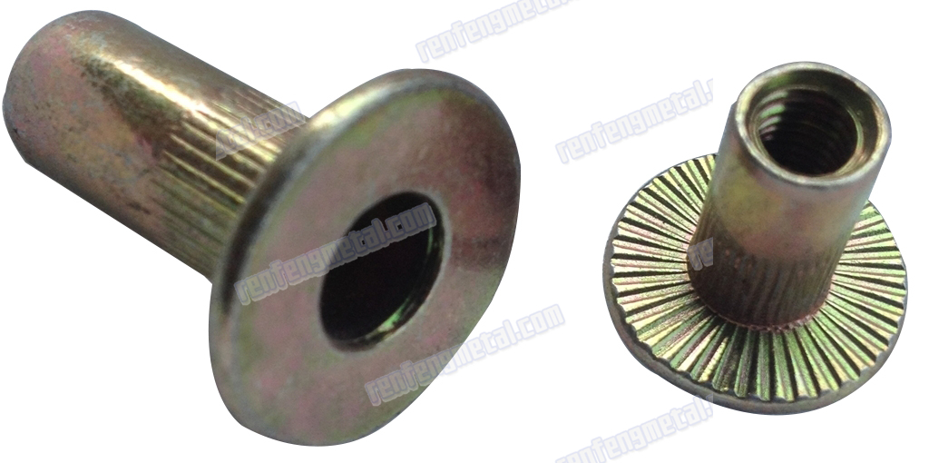 Brass color zinc high quality blind rivet nut