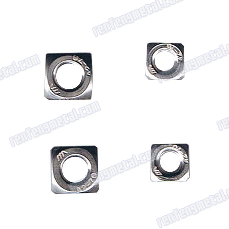 Galvanized stainless steel square weld nut