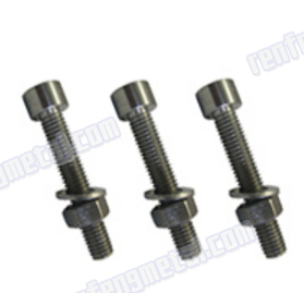 Oxide black threaded titanium head cap screw