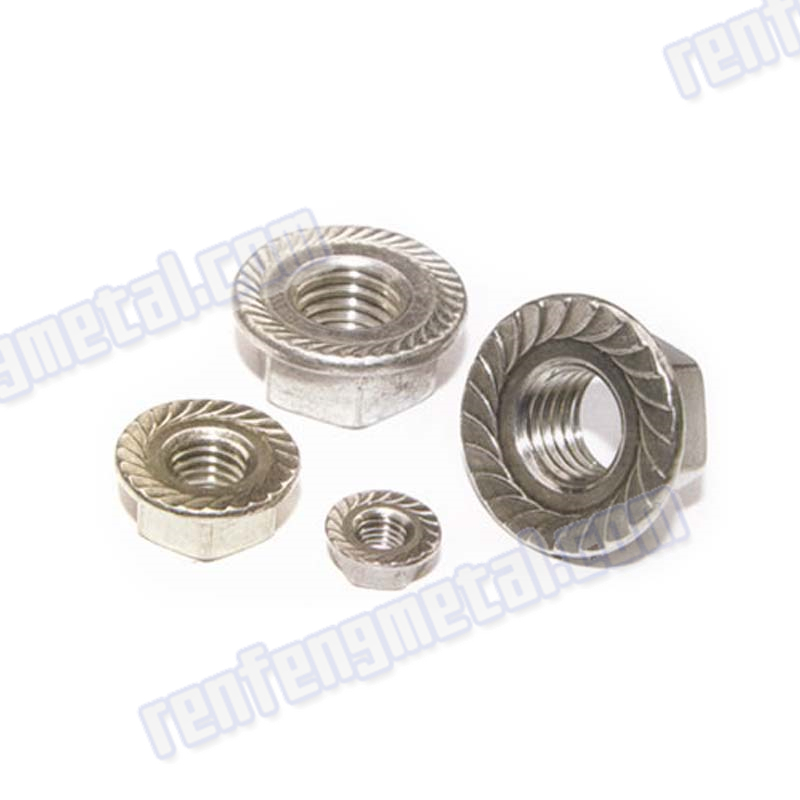Hot sale dacroment stainless steel Hex flange nut