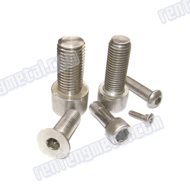 M8 Nickel plated stainless steel round head screw