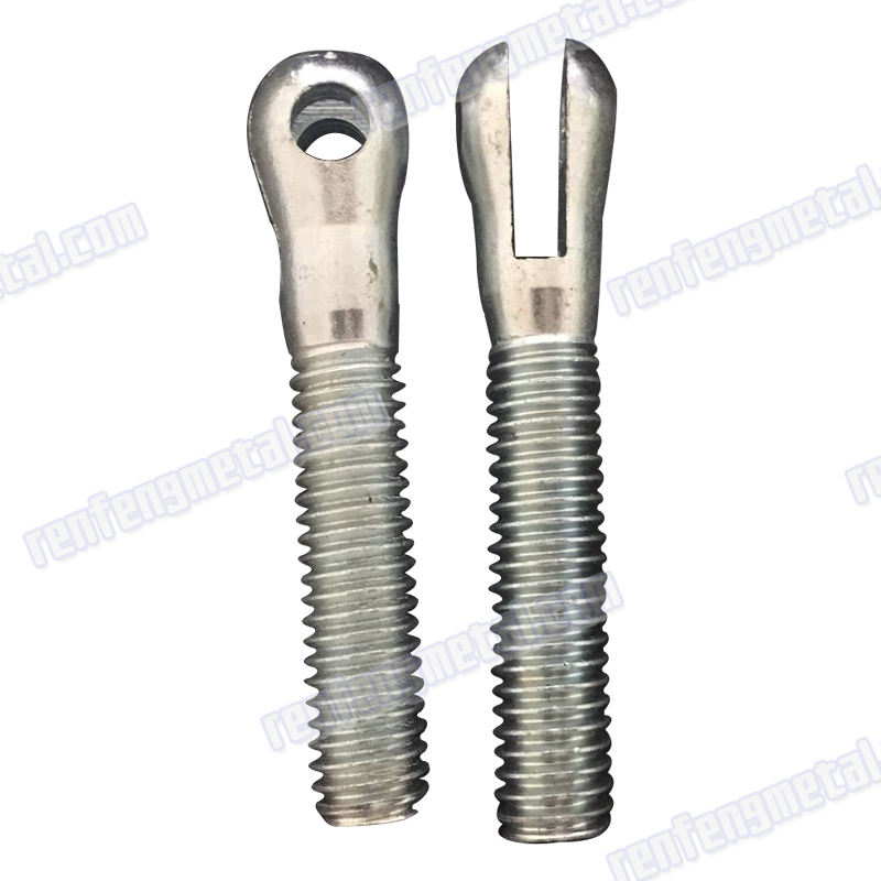 Dacroment carbon steel fastener screw with hole