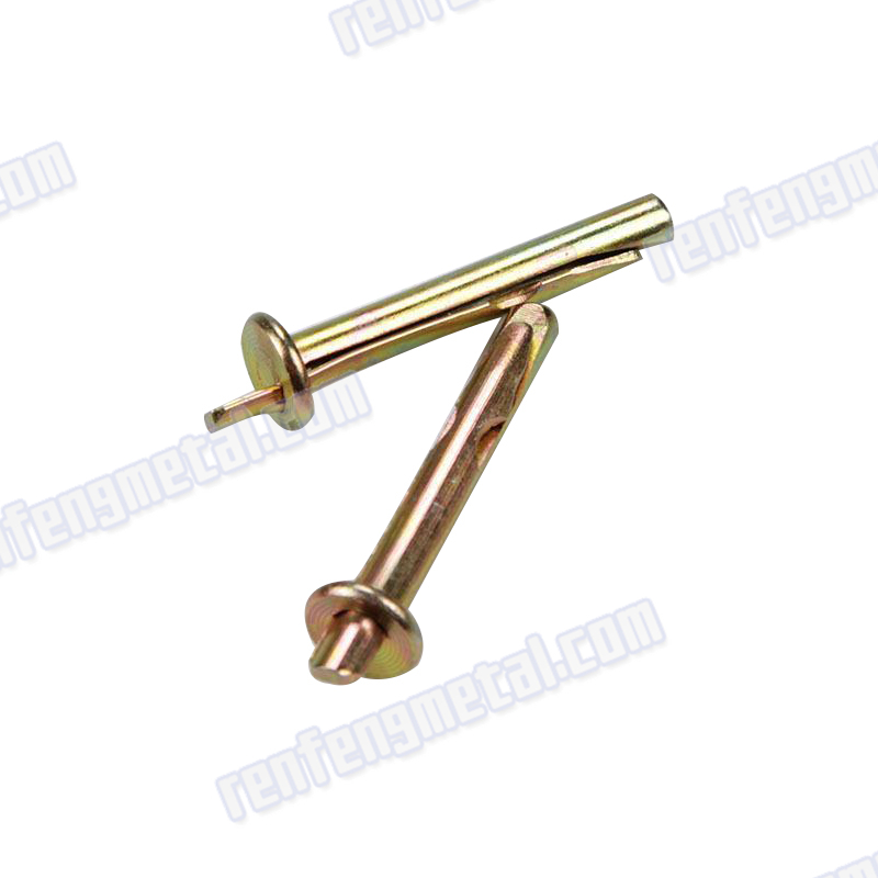 Alloy steel yellow zinc Hammer drive nail anchor