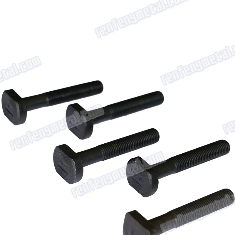 Custom  black zinc plated T-type screw