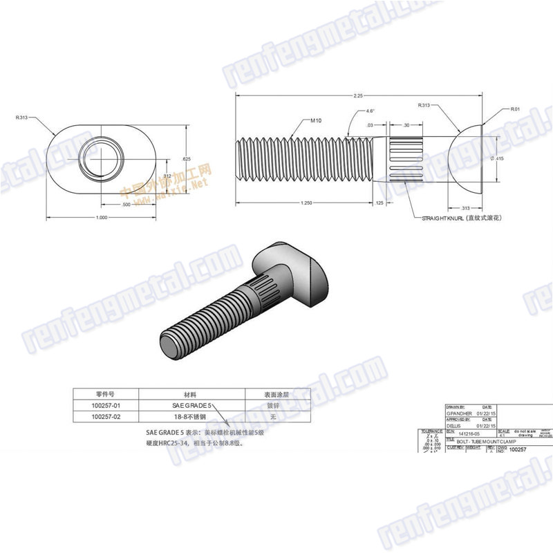 China Manufacturer Carbon steel Custom bolts