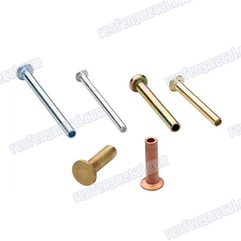 High Precision Brass Semi-Tubular Rivets 24 colors