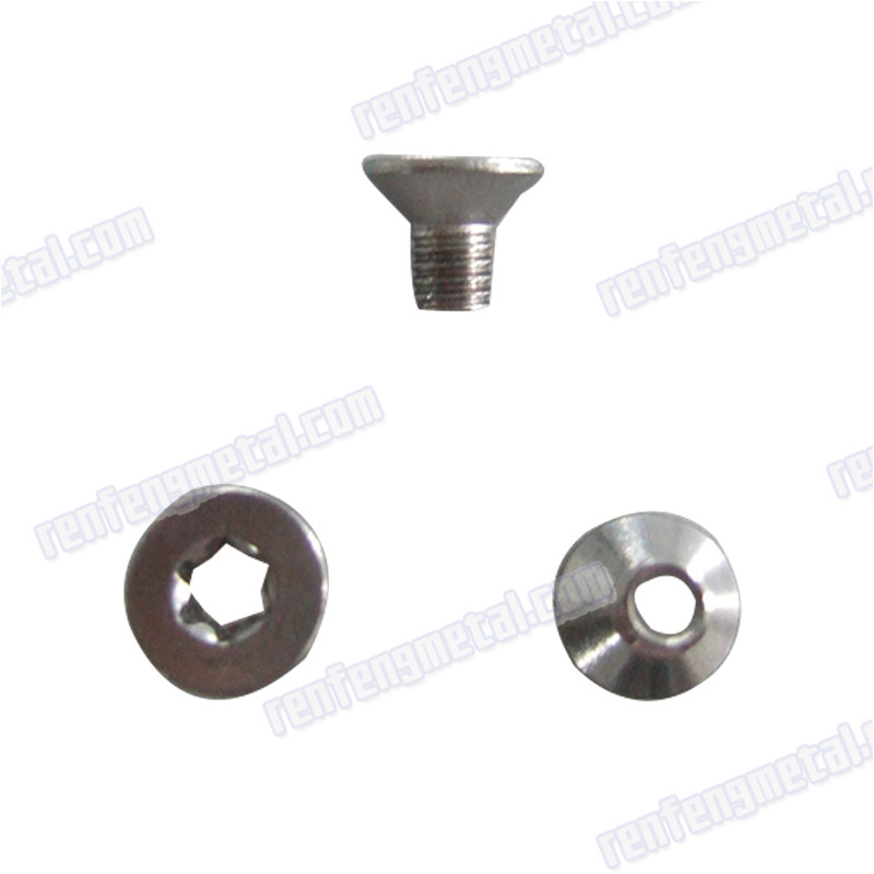 Titanium alloy Plum Screw yellow zinc