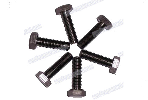 ZINC plated Carbon steel Hex screws silver