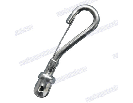 High quality zinc plated steel pet chain hook