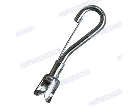 Zinc plated iron animal chain hook