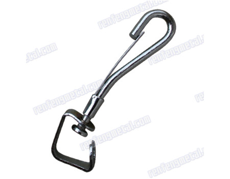 High purity nickel plated steel pet chain hook