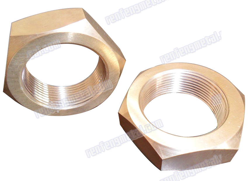 Yellow zinc high puirty hex brass thread nut