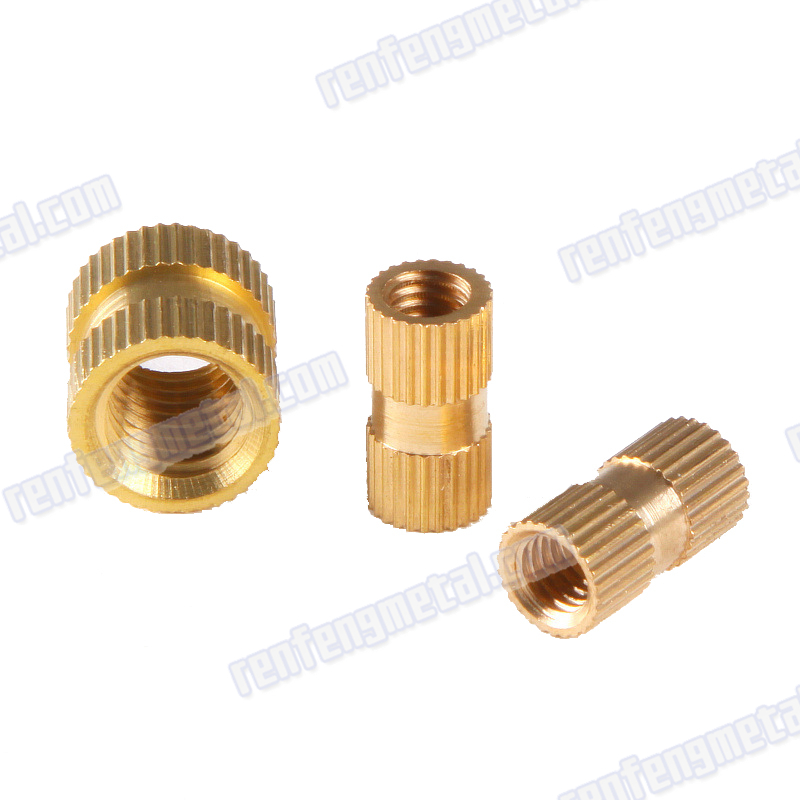 M8 Nickel plated  high quality Brass insert nut