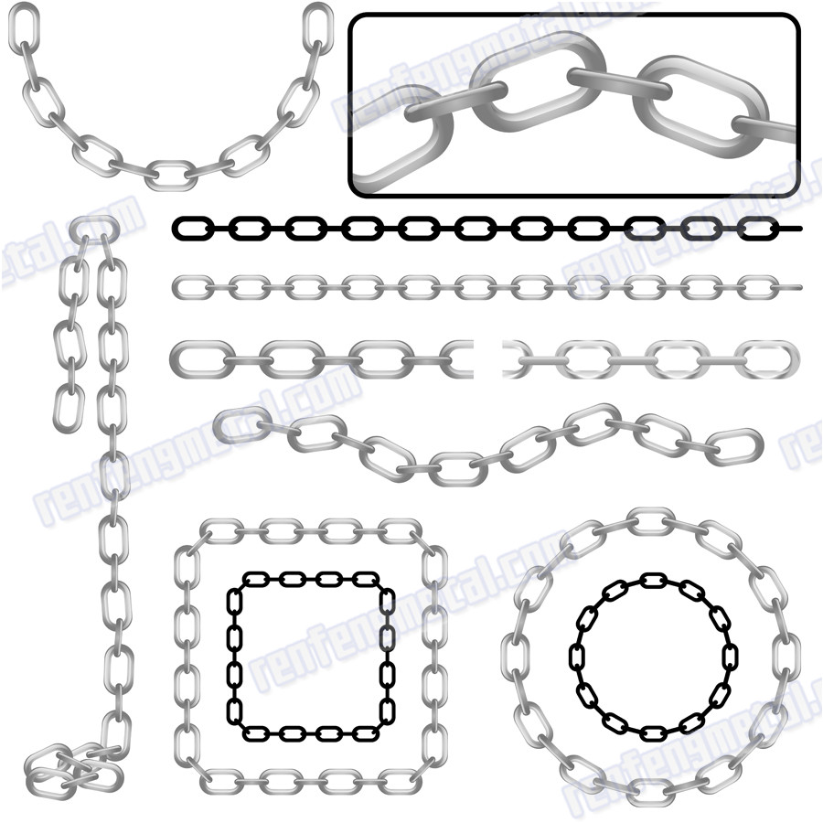 DIN764 stainless steel galvanized link chain