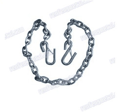 Zinc plated Safety Chain with Hooks both end