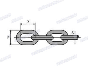 White zinc Australian standard link chain