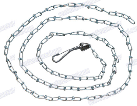 Zinc plated USA standard double loop chain
