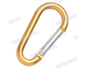 yellow aluminium snap hook egg type