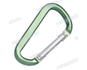 High quality aluminium snap hook D type with pin