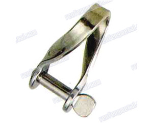 Hot sale white stainless steel plate twist shackle