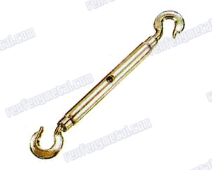 Steel self color turnbuckle DIN 1478 hook