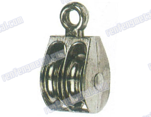 High quality steel galvanized pulleys double wheel