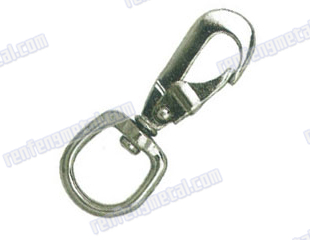 Alloy steel nickel plated swiveling round cap snap