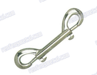 Steel galvanized double ended bolt snap