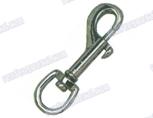 steel white swiveling strap eye bolt snap hook