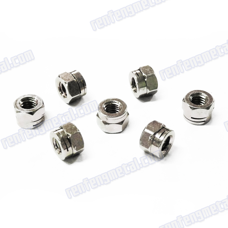 M10 Aluminium dacroment nyloc lock nuts