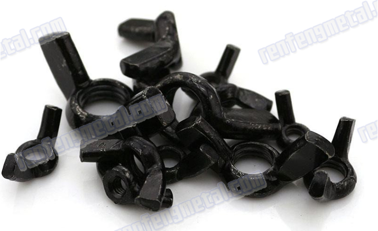 Hot sale Oxide black steel butterfly wing nut
