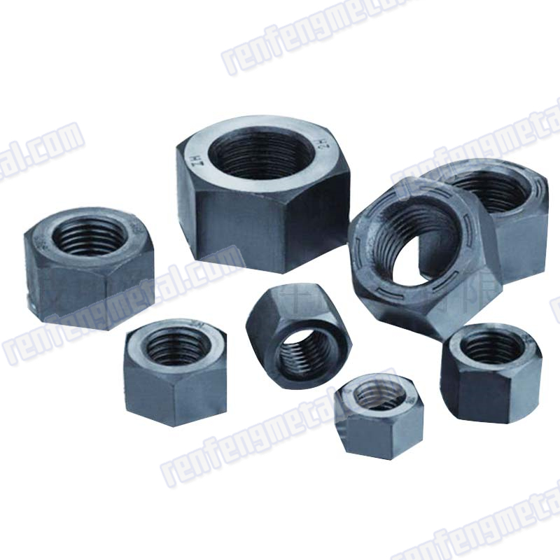 Gray carbon steel nickel plated hex anti theft nut