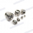 White zinc carbon steel hex cup nut