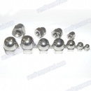 Silver alloy steel zinc plated cup flat nut