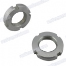Carbon steel zinc plated round slotted nut
