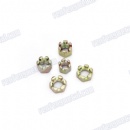 Color zinc alloy steel Hex slotted castle nut