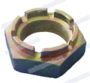 China Nickel plated brass hex slotted nut