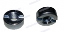 Oxide black Titanium galvanized slotted round nut