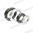 Gray Stainless steel galvanized round slotted nut