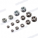 Steel yellow zinc high grade hex round nuts