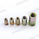 High quality Brass Yellow Zinc Round Rivet Nuts