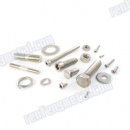 Silver dacroment Stainless Steel threaded Screw