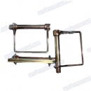 double wires square  brass safety pin dacromet