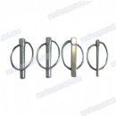 brass Lock pin Galvanized yellow